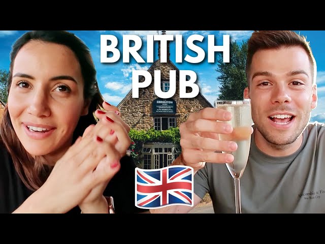 Dinner at a Classic British Pub in the Countryside!