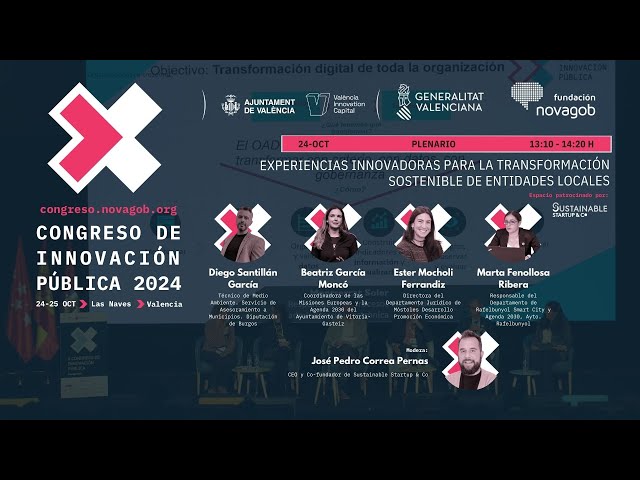 #NovaGob2024 EXPERIENCIAS INNOVADORAS PARA LA TRANSFORMACIÓN SOSTENIBLE DE EELL [SUSTAINABLE S'UP&CO