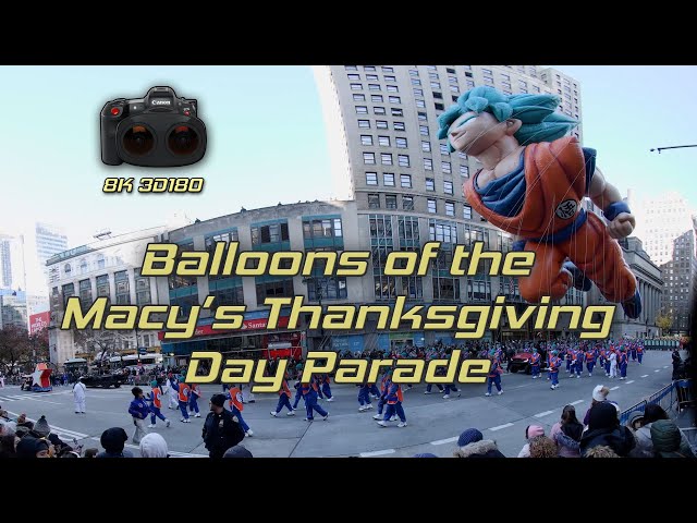 Balloons of Macy's Thanksgiving Day Parade (8K 3D VR180)