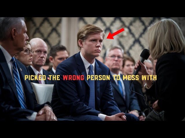 Liberal Journalist MOCKS Barron Trump in Public |  His Stunning Response Leaves Everyone Silent!