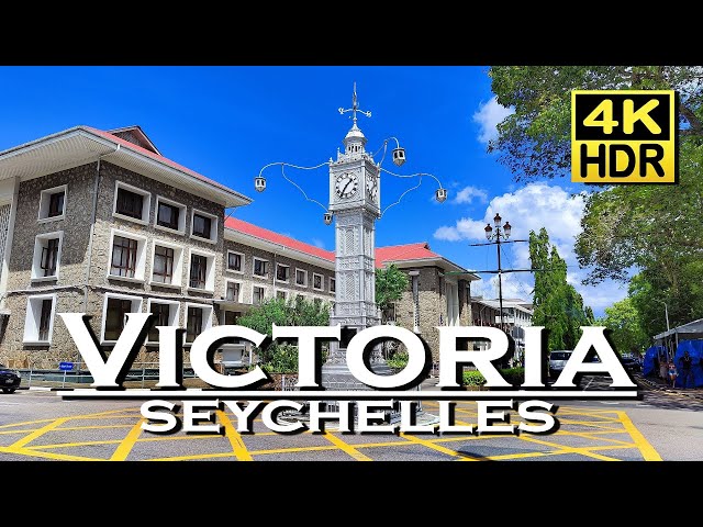 Victoria Seychelles Mahé Island, city center in 4K video HDR 💖 The best Places 👀 Walking Tour 🇸🇨