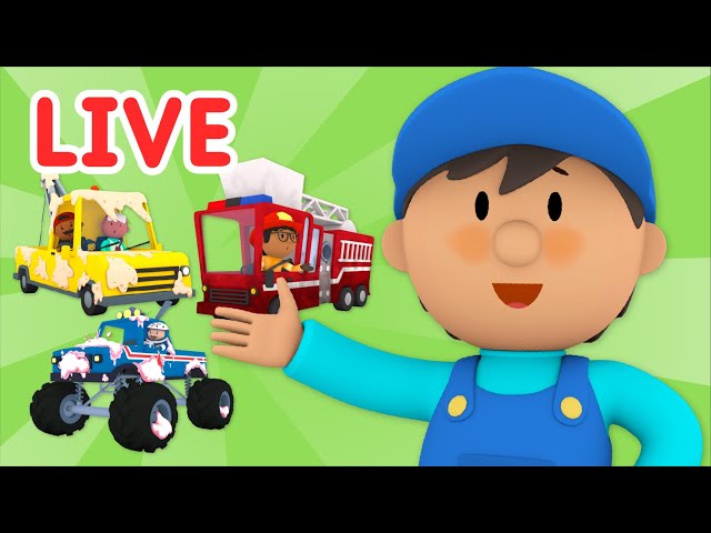 🔴 Carl's Car Wash Episode Livestream | Cartoons For Kids | Super Simple Songs