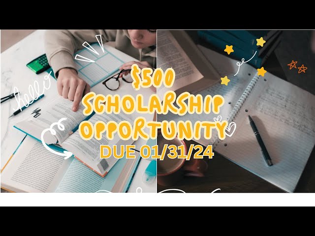 Pt 7 | $500 SCHOLARSHIP OPPORTUNITY DUE 1/31/24 | **EASY**