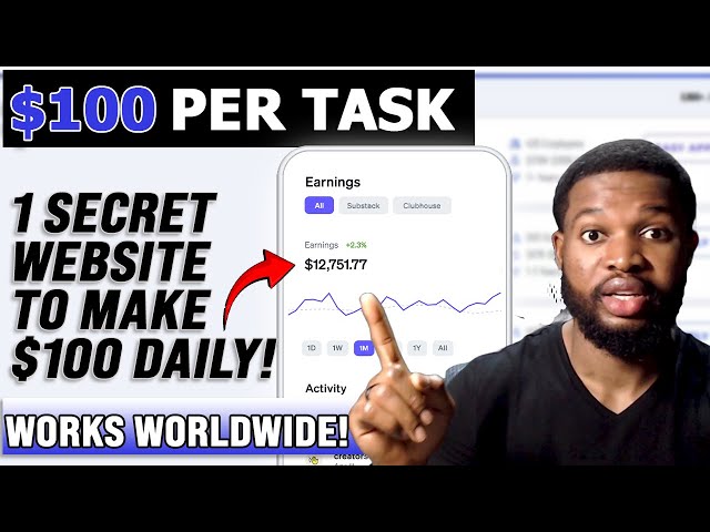 EARN $100 PER TASK | 1 SECRET WEBSITE TO EARN $100 DAILY ONLINE | MAKE MONEY ONLINE 2025 (WORLDWIDE)