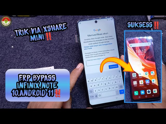 FRP BYPASS INFINIX NOTE 10,ANDROID 11 METODE BARU,SOLUSI DENGAN XSHARE MINI‼️