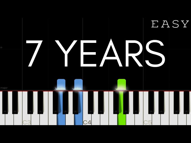 Lukas Graham - 7 Years | EASY Piano Tutorial