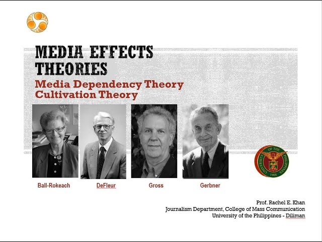 Media Effects: Media Dependency and Cultivation theories