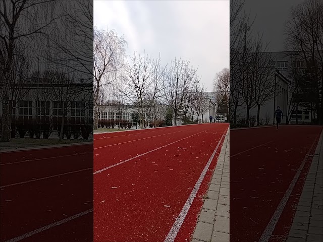 Winter training. Track and field. Acceleration. 60 meter run.