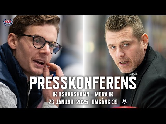 Presskonferens efter IK Oskarshamn – Mora IK | 26 januari 2025