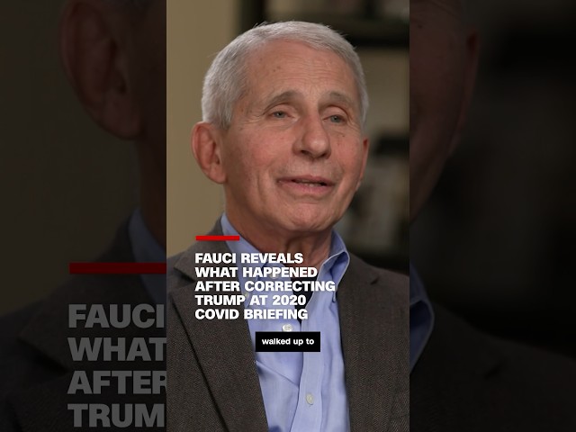 Fauci reveals what happened after correcting Trump at 2020 Covid briefing