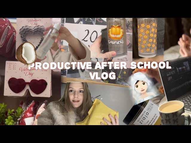 PRODUCTIVE AFTER SCHOOL VLOG-study/haul/receive a pr gift as a content creator+unboxing