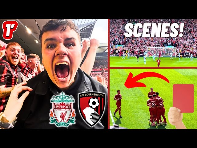 *ANFIELD ERUPTS* AFTER EARLY SCARE & RED CARD COMEBACK! Liverpool 3-1 Bournemouth Matchday Vlog