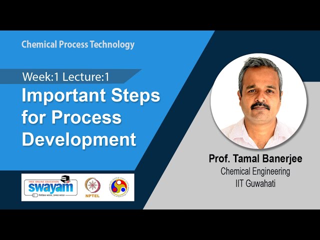 Lec 1: Important Steps for Process Development​