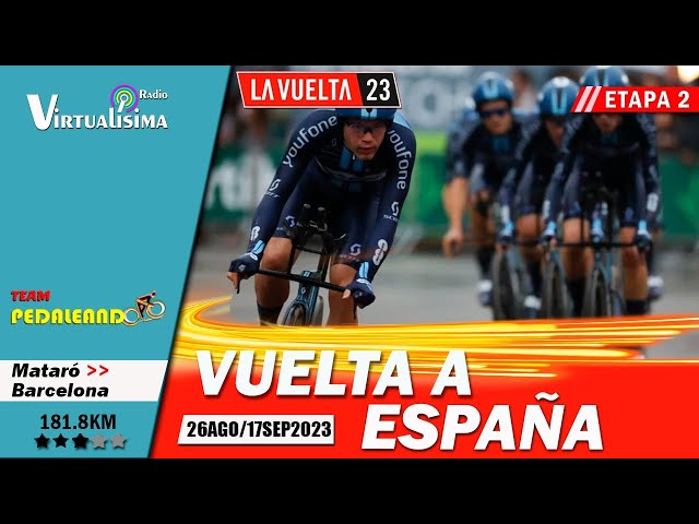 ⭕️🚴‍♂️ Etapa 2 VUELTA A ESPAÑA 2023 en Vivo |  ROGLIČ - EVENEPOEL - VINGEGAARD - AYUSO #lavuelta2023