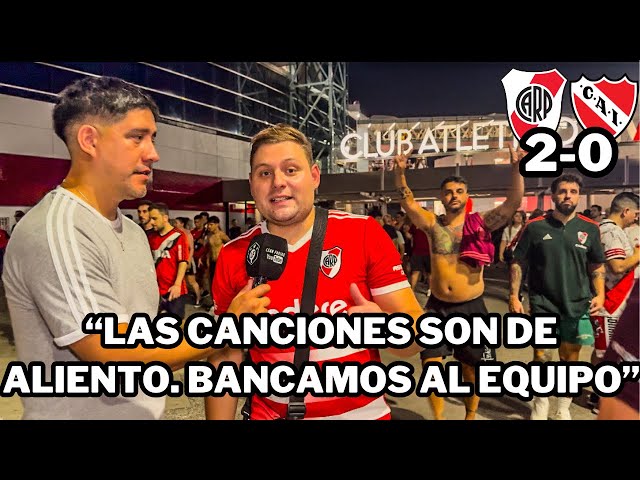 RIVER 2 - 0 INDEPENDIENTE | REACCIÓN CON LOS HINCHAS