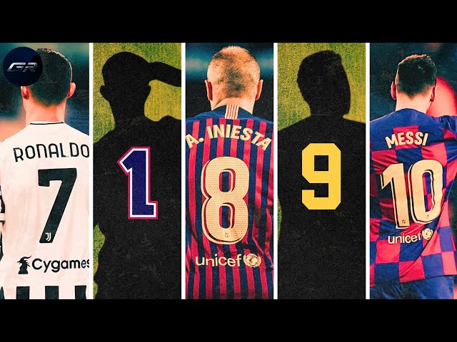 Best Football Player For Every Jersey Number (1-10)