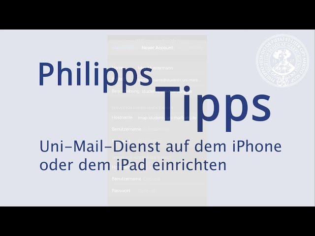 Mail auf dem iPhone oder dem iPad einrichten