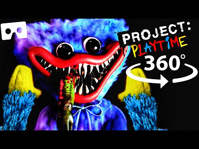 360° PROJECT: Playtime HUGGY Multiplayer Gameplay in VR (Jumpscares)