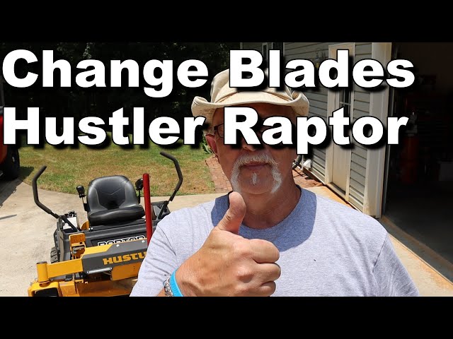 Change Blades  on Hustler Raptor Mower