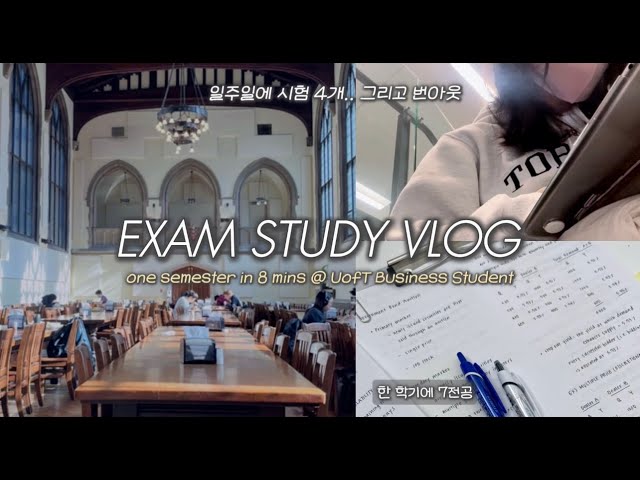 🇨🇦 Exam Week Vlog | A Semester in Business School | 4 Exams in 1 Week, Surviving 7 Courses, Burnout