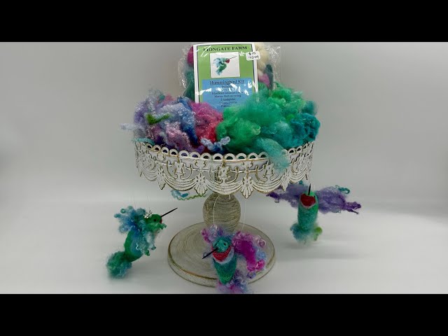 Needle Felt Whimsical Hummingbirds (KIT TUTORIAL)