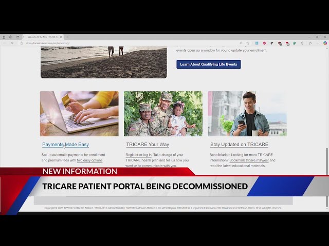 TRICARE Patient Portal being decommissioned