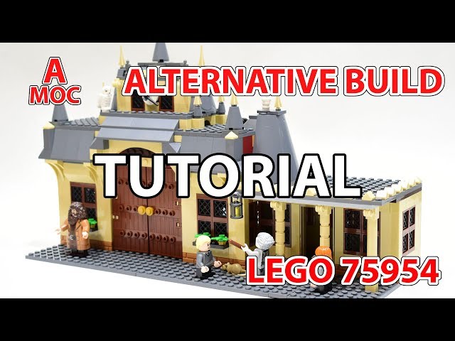 How to build LEGO Train Station from the LEGO set 75954 alternative model Tutorial [A MOC]