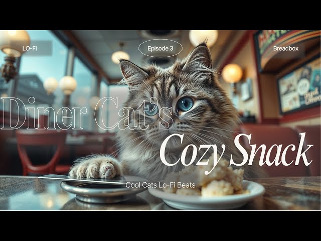 Diner Cat’s Cozy Snack Session | Cool Cats Lo-Fi Beats 🍔🐾☕