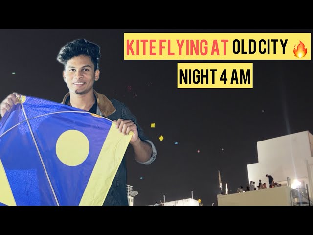 FLYING KITE AT NIGHT || HYDERABAD || TELUGU VLOG