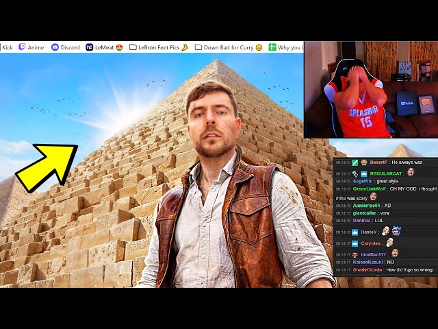 MrBeast: I Spent 100 Hours Inside The Pyramids REACTION!