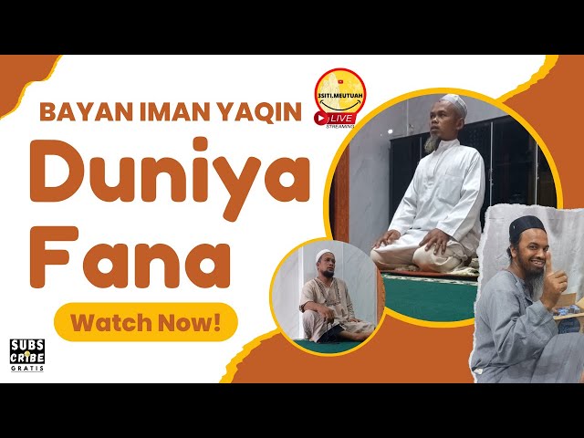 LIVE ‼️ Untuk amalkan agama ini mesti ada 2 perkara : MAHABBAH dan Itiba' (mengikut) By Aslam bhay