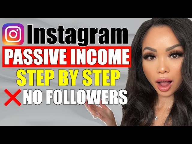 How To Make Passive Income On Instagram With No Followers (Copy Me)