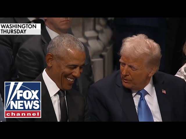 'Did you see Kamala?!': Hosts react to Trump and Obama's friendly chat