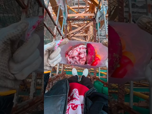 How High-Rise Crane Operators Eat at Extreme Heights.