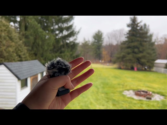 ASMR In the nature with mini mic- lots of camera scratching