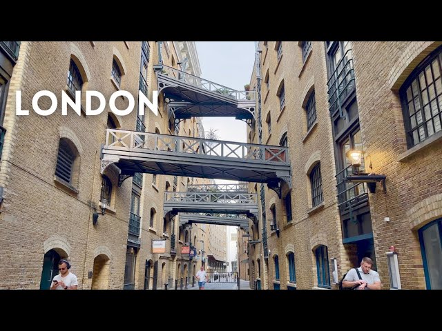 London walk in Summer 🇬🇧 TOWER BRIDGE to Shad Thames | London Walking tour 4K HDR Virtual Walk 2022.