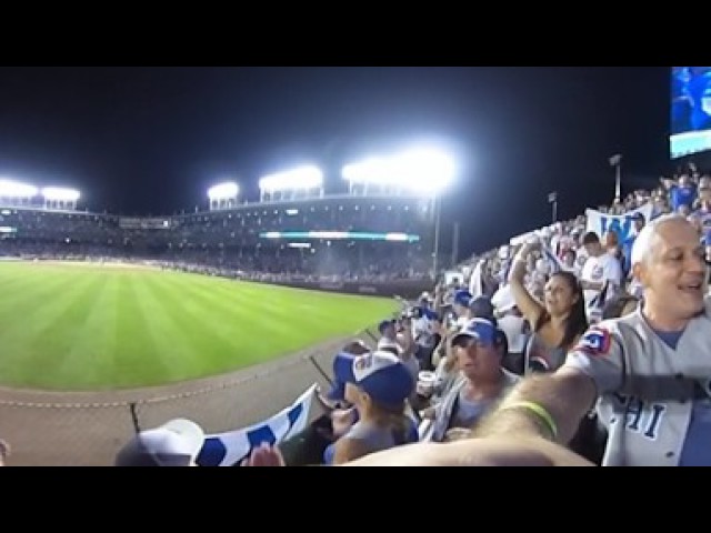 Cubs Win!  We sing Go Cubs Go...