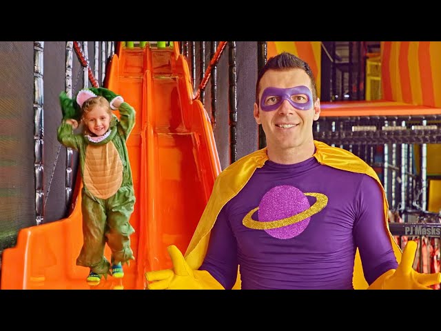 Captain Adventure Game | Crocodile Hiding in Trampoline Park with PJ Masks