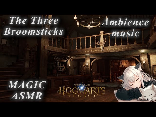 ASMR Ambience | Magic Night at The Three broomstick ✨🔥 - Hogwarts Legacy #asmr #hogwarts #music