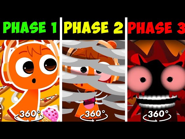 360° VR Incredibox Sprunki Animated Series (PHASE 1 vs PHASE 2 vs PHASE 3)