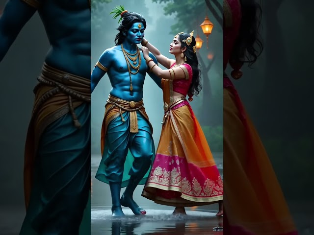 🌹💋Shri krishna 🙎 Radha । प्रेम मे मग्न होकर नाच रहे है 🙏 । 4K Ultra HD | viral #tranding