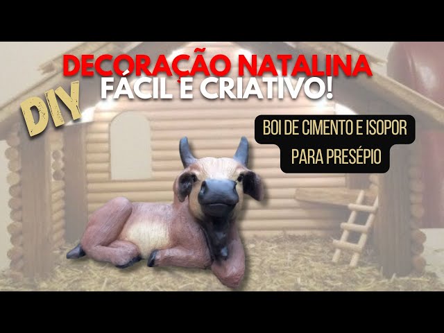 DIY Natalino: Crie um Boi Único para Transformar Seu Presépio #diycrafts #diynatal #decoraçãodenatal