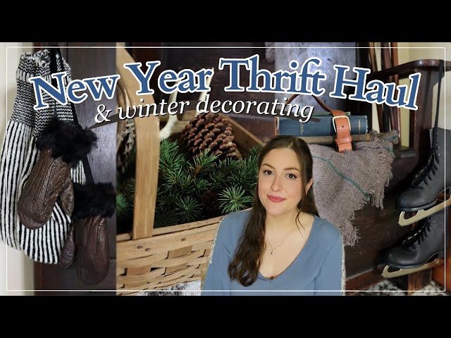 CANT BELIEVE I FOUND ONE! NEW Thrift Haul & Decorating for Winter! | Goodwill, Thrifting, Home Decor