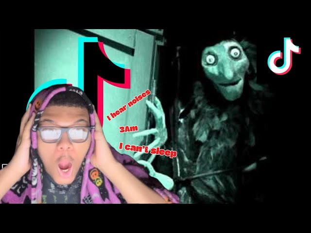 Reacting to scary TikTok clips at 3Am(must watch)