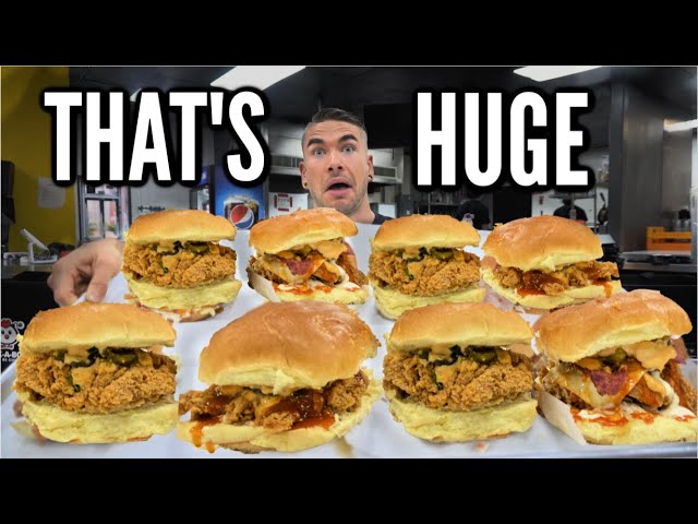 CRAZY CHICKEN SANDWICH CHALLENGE | Fried Chicken Sandwich | Philadelphia | Man Vs Food