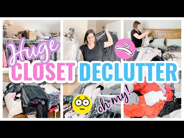 HUGE NEW YEAR MASTER BEDROOM CLOSET DECLUTTER & ORGANIZATION | HUGE CLOTHES PURGE| GETTING ORGANIZED