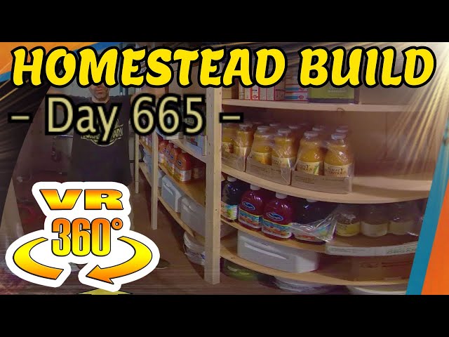 Homestead Building - Food Safe in the Pantry Shelving