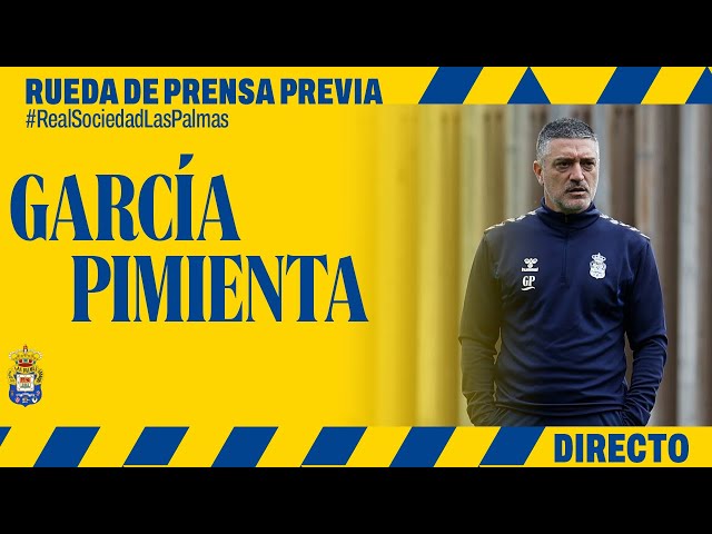 Rueda de prensa de García Pimienta previa al #RealSociedadLasPalmas | UD Las Palmas