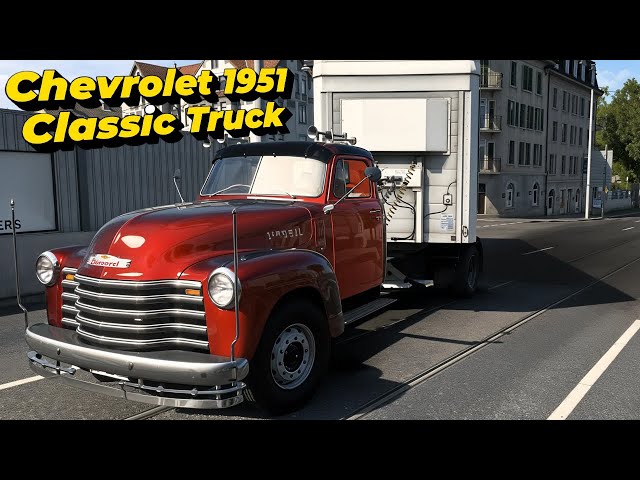 History on Wheels - Chevrolet 1951 Classic Truck v1.53 Truck Mod | ETS 2 Gameplay | 4K