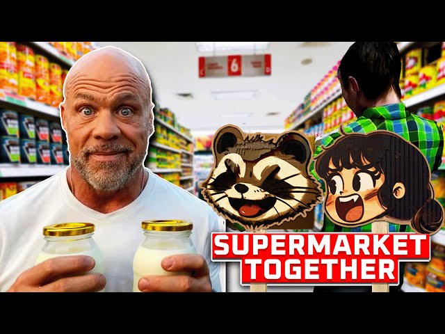 Two British People Play Supermarket Together